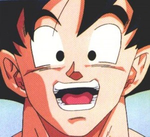 Goku sonriente